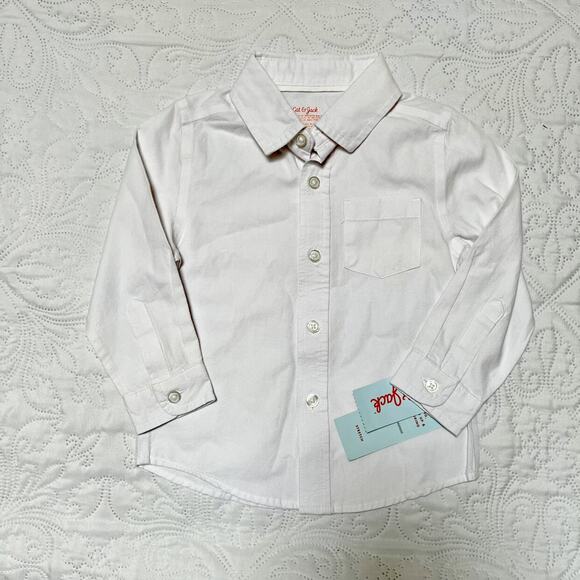 NWT Cat & Jack Oxford Button Up Shirt Size 2T - Picture 2 of 6